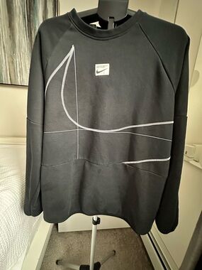 Nike Black Crewneck Bid Swoosh - Large